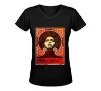 AdamimyClay® FGEXYZ Design Angela Davis Power and Equality Femme T-Shirt Cotton O neck [Medium]