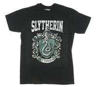 AdamimyClay® Harry Potter Slytherin Crest Mens Black T-Shirt [Large]
