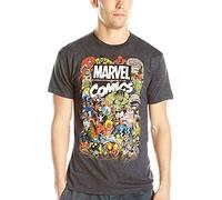 AdamimyClay® Marvel Men's Comics Crew T-Shirt [Small]