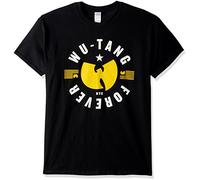 AdamimyClay® Wu-Tang Clan Forever NYC Logo Adult T-shirt Black [Small]