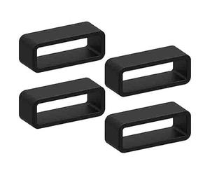 ADAMO Bracelet de montre de rechange en silicone souple - 20 mm, 22 mm, 24 mm - Noir, 20MM, Pas de métal