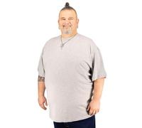 ADAMO Lot de 2 t-shirts bleu marine grande taille 18XL, Gris mélangé, 12XL grande taille