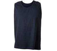 Adamo Muscleshirt Bleu Marine Extra Long surdimensionné, 2xl-8xl:5XL