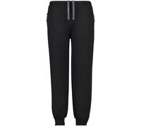ADAMO Pantalon de jogging long avec poignets et fermeture éclair, série SYMI pour hommes jusqu'à grande taille 14XL, Noir , 9XL grande taille