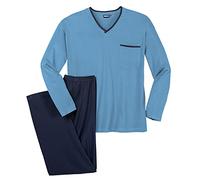 Adamo Pyjama Bleu Clair col en V Grande Taille, 2XL-8XL:6XL