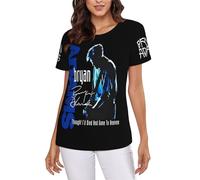 Adams Canadian Rock Singer Bryan T-Shirt Femme - Haut décontracté léger à Manches Courtes et col Ras du Cou - Tee-Shirt Mode Musique Rock - Vêtement Fans Concert et Cadeau XX-Large