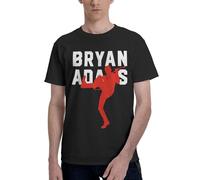 Adams Canadian Rock Singer Bryan T-Shirt Homme Coton Classique - T-Shirt Musique Rock Légende - Haut Décontracté à Manches Courtes et Col Rond - Vêtements de Fans de Concert et Cadeau 3X-Large