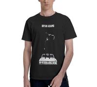 Adams Canadian Rock Singer Bryan T-Shirt Homme Coton Classique - T-Shirt Musique Rock Légende - Haut Décontracté à Manches Courtes et Col Rond - Vêtements de Fans de Concert et Cadeau 5X-Large