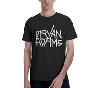Adams Canadian Rock Singer Bryan T-Shirt Homme Coton Classique - T-Shirt Musique Rock Légende - Haut Décontracté à Manches Courtes et Col Rond - Vêtements de Fans de Concert et Cadeau Medium