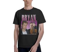 Adams Canadian Rock Singer Bryan T-Shirt Homme Coton Classique - T-Shirt Musique Rock Légende - Haut Décontracté à Manches Courtes et Col Rond - Vêtements de Fans de Concert et Cadeau Medium