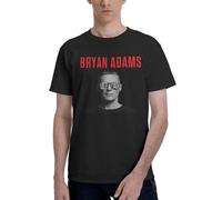 Adams Canadian Rock Singer Bryan T-Shirt Homme Coton Classique - T-Shirt Musique Rock Légende - Haut Décontracté à Manches Courtes et Col Rond - Vêtements de Fans de Concert et Cadeau 3X-Large