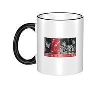 Adams Canadian rock Singer Bryan Tasse en céramique à bord coloré 330ml - Mug café et thé design rock - Vaisselle cadeau pour fans de musique - Accessoire cuisine et bureau