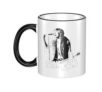 Adams Canadian rock Singer Bryan Tasse en céramique à bord coloré 330ml - Mug café et thé design rock - Vaisselle cadeau pour fans de musique - Accessoire cuisine et bureau