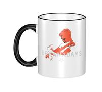 Adams Canadian rock Singer Bryan Tasse en céramique à bord coloré 330ml - Mug café et thé design rock - Vaisselle cadeau pour fans de musique - Accessoire cuisine et bureau