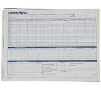 Adams hebdomadaire frais liés aux Rapports des formulaires, EN 2 parties sans carbone, Blanc/canari, 29,1 x 21,6 cm, 50 Ensembles par lot (9032abf)