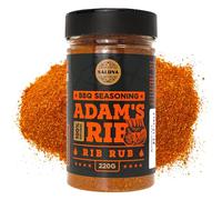 Adam's Ribs - Assaisonnement pour côtes au barbecue - 100% naturel - Mélange parfait d'épices pour un barbecue juteux et des côtes grillées - Grand Pot (220 g)