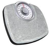 Adamson A25 Balance Pèse Personne Analogique - Nouveauté - Jusqu'à 180kg, Surface Antidérapante, Chiffres Extra Larges, Pèse Personne Mécanique, Garanti 20 Ans - Chambre et Salle de bain - Tapis Gris