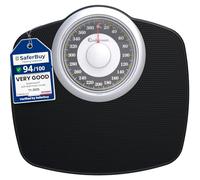 Adamson A25 - Pèse-personne pour poids corporel - Jusqu'à 181,4 kg - Cadran de 13,5 cm sur plateforme de 31,5 x 25,9 cm - Surface en caoutchouc antidérapante - Pèse-personne analogique de haute