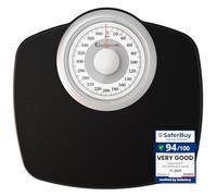 Adamson A25W Balance Pèse Personne Analogique - Nouveauté - Jusqu'à 180kg, Surface Antidérapante, Chiffres Extra Larges, Pèse Personne Mécanique, Garanti 20 Ans - Chambre et Salle de bain