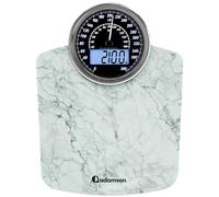 Adamson Pèse-personne Hybride - 2-en-1 Digital et Analogique - Jusqu'à 400 lbs - Verre trempé épais - Grand écran - Lecture facile - NOUVEAU