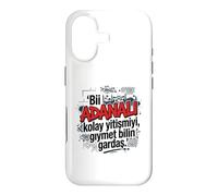Adanali Inscription Stolz Auf Adana 01 Turquie Heimat Design Coque pour iPhone 17