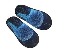 AdaNti Chaussons en fourrure pour homme et femme - Intelligence artificielle - Chaussons en mousse à mémoire de forme - Chaudes et confortables - Chaussures d'hiver pour l'intérieur et l'extérieur