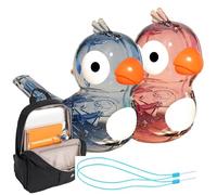 Adaobbt Sifflet à oiseau - Jouet musical avec dragonne - Sifflet d'appel d'oiseaux et jouet - Pour à l'école maternelle, anniversaire, vacances, cours, camping, jardin, voyage, parc