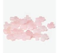 ADAOQIN Lot de 10 Perles en Pierre Naturelle en Forme de Croix, œil de Tigre, Agate, améthyste, Quartz, Perles d'espacement pour la Fabrication de Bijoux, Bracelets, Boucles d'oreilles