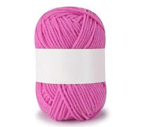 ADAOQIN Lot de 4 pelotes de Laine à Tricoter en Coton Doux, 25 g/Rouleau, 4 Plis, pour bébé, pour Tricoter à la Main, Crocheter, Faire soi-même, pour poupées, Pulls Chauds d'hiver, écharpes