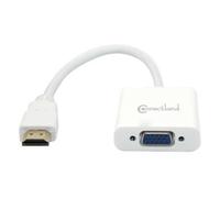 Adapt. Hdmi male vers vga f-+ audio connectland