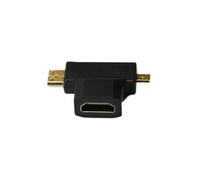 ADAPT.MICRO HDMI + MINI HDMI MALE TO HDMI FEMELLE