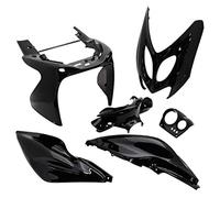 ADAPTABLE - Kit Carénages MBK Nitro YAMAHA Aerox avant 2013 - Noir 6 pièces - 15070