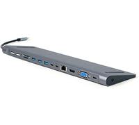 Gembird Adaptateur combiné USB Type-C 5-en-1 – hub, HDMI, PD, lecteur de cartes, LAN