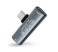 Adaptador de Fone Ouvido USB Tipo C 60 W para 3.2 Gen2 10 Gbps Dados OTG Conversor Áudio 15 S24U