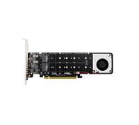 Adaptador de Placa ExpansãO PCI-E X16 4 Discos Face para M.2 M-Key NVME X4SSD Expansion Card