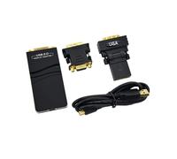 Adaptador de VíDeo GráFico Externo USB 2.0 para DVI/VGA/ CompatíVel com VáRios Monitores, ExtensãO/Espelho