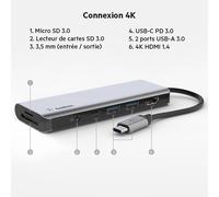 Adaptador Hub Usb-C Multipuerto 7 En 1[Z282]