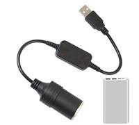 Adaptador USB A Encendedor Auto - Cable Conversor Hembra Energía | Conector Voltaje Vehículo | Diseño Seguro Estable Potencia Producto Ideal Grabadoras Coche Dispositivos Portátiles
