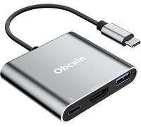 Adaptador USB C a HDMI, Adaptador Multipuerto USB C Con 4K@60HZ, USB 3.0 y 100W PD Carga Rápida, Hub Tipo C Compatible Con MacBook Pro/Air, iPad Pro/Air, Samsung, Surface, Pixelbook, HP
