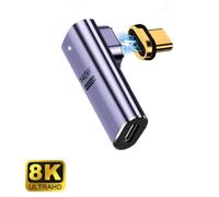 ADAPTADOR USB-C EWENT MACHO-HEMBRA MAGNETICO PD100W PURPURA