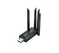 Adaptador Wifi USB3.0 de Banda 1200 Mbps WiFi 2,4 GHz 5 com 4 Antenas PC Mini Receptor Placa Rede Computador