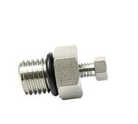 Adaptateur 1/16 pouce vers raccords HPLC SAE GC 7/16-20UNF for plomberie d'instruments, connecteur en acier inoxydable(0.125 in to UNF)