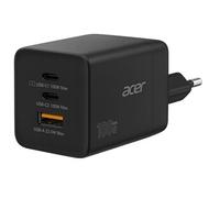 Acer Adaptateur secteur 100W GaN – 3x USB-C, 1x USB‑A – Noir