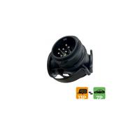 Adaptateur 13 vers 7 Broches Remorque Attelage Prise Électrique Noir