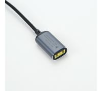 Adaptateur 140W DC vers USB-C : Embout carré Lenovo femelle vers Type-C mâle avec affichage numérique