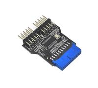 Adaptateur 19 broches USB 2.0 vers deux connecteurs d'extension femelles 9 broches pour une compatibilité facile des appareils