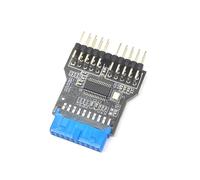 Adaptateur 19 broches USB 2.0 vers deux connecteurs d'extension femelles 9 broches pour une compatibilité facile des appareils