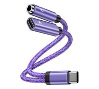 Adaptateur 2 en 1 Google Pixel type C vers casque 3,5 mm, USB C vers jack 3,5 mm, adaptateur et chargement pour casque Google Pixel 10 Pro 9 8 7 6 5/Samsung Galaxy S25 S24 S23 S22 A56 A36 A16 Z Flip 6