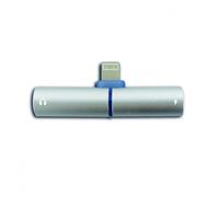 Adaptateur 2 en 1 lightning + jack 3,5 mm pour iPhone iPad - gris