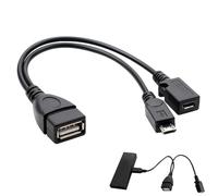 Adaptateur 2 en 1 micro USB OTG répartiteur de câble d'alimentation HDD, compatible avec Amazon Firestick 4K TV Fire